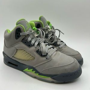Nike Air Jordan 5 Retro Green Bean Youth Size 5 No Box
